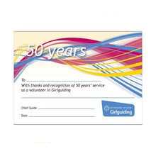 Load image into Gallery viewer, 50 Year Long Service brooch, Certificate & gift bag