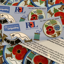Load image into Gallery viewer, Remembrance Poppy metal badge 2022