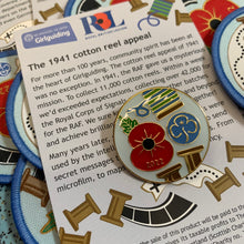 Load image into Gallery viewer, Remembrance Poppy metal badge 2022