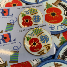 Load image into Gallery viewer, Remembrance Poppy metal badge 2022