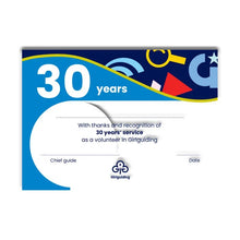 Load image into Gallery viewer, 30 Year Long Service Brooch, Certificate &amp; gift bag
