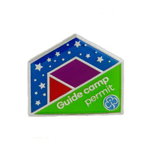 Load image into Gallery viewer, Guide Camp Permit metal badge &amp; certificate
