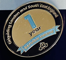 Load image into Gallery viewer, 1 Year Long Service Certificate, Badge &amp; Pin
