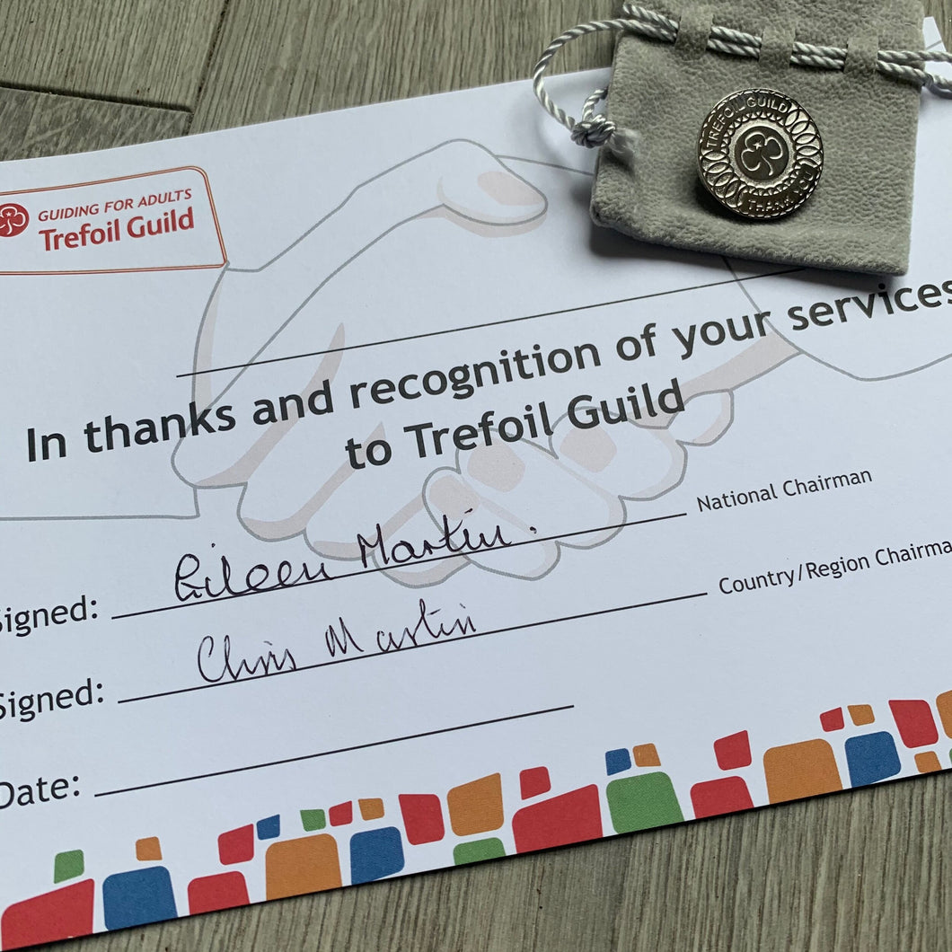 Trefoil Guild Thanks Badge